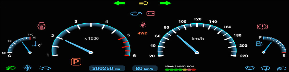 Tablero Auto Indicadores Informacion Niveles