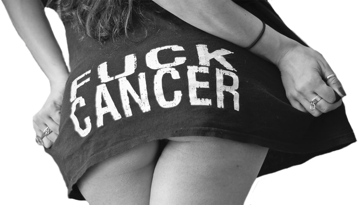 Fuck Cancer Trasero Chica Sexy