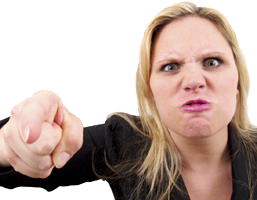 Mujer Mandona Agresiva Enojada