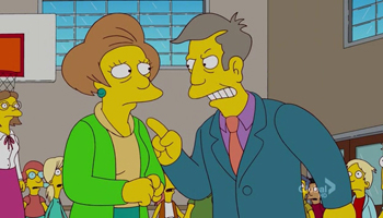 Simpson Director Seymour Skinner Maestra Krabappel