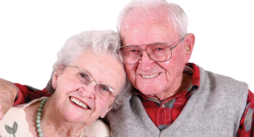 Pareja Ancianos Felices