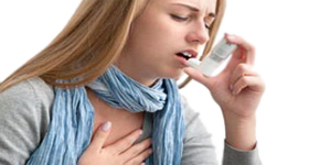 Chica Asmatica Inhalador