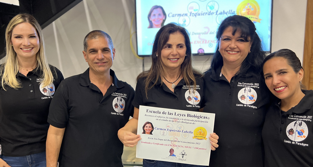 Diploma 2022 Graduado Certificado Maria Carmen Izquierdo Labella Nivel 7 Escuela 5 Leyes Biologicas Nueva Medicina Hamer