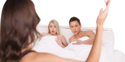DHS Amantes Sorprendidos Infedelidad Cama