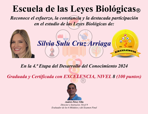 Diploma 2024 Graduada Excelencia Silvia Sulu Cruz Arriaga Escuela 5 Leyes Biologicas
