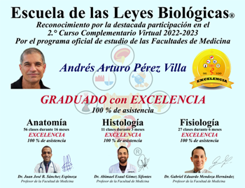 Diploma Curso Complementario Anatomia Histologia Fisiologia 2023 Silvia Sulu Cruz Arriaga Escuela 5 Leyes Biologicas Nueva Medicina Hamer