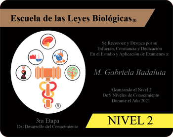 Mariana Gabriela Badaluta Reconocimiento Academico Nivel 2 Escuela 5 Leyes Biologicas