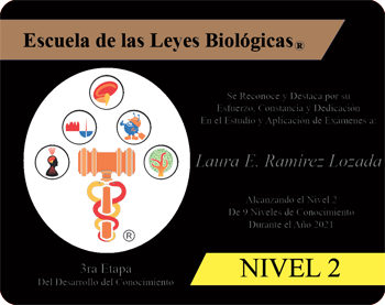 Laura Ramirez Lozada Reconocimiento Academico Nivel 2 Escuela 5 Leyes Biologicas