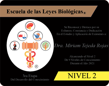 Miriam Tejeda Rojas Reconocimiento Academico Nivel 2 Escuela 5 Leyes Biologicas