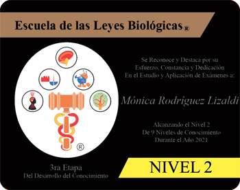 Monica Rodriguez Lizaldi Reconocimiento Academico Nivel 2 Escuela 5 Leyes Biologicas