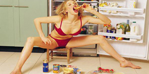 Mujer Comiendo Exageradamente Constelacion Cerebral Bulimica