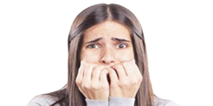 Mujer Aterrada Perseguida Paranoia Constelacion Cerebral Visual Fronto Occipital