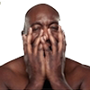 Hombre Negro Cara Miedo Panico