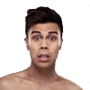 Hombre Joven Cara Susto