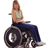 Mujer Silla Ruedas Paralisis Motora Piernas