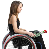 Chica Silla Ruedas Paralisis Motora Piernas