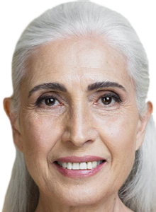 Señora Canosa Pelo Cabello Blanco Canas