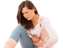 Mujer Dolor Abdominal Perdida Embarazo Aborto