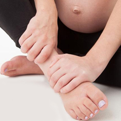 Mujer Embarazada Sentada Preeclampsia 