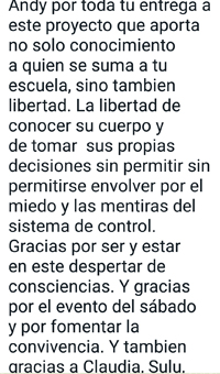 Comentario Alumno Posada Navideña Evento 2021 Escuela 5 Leyes Biologicas