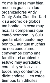 Comentario Alumno Participante Posada Navideña Evento 2021 Escuela 5 Leyes Biologicas