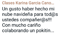 Comentario Karina Posada Navideña Evento 2021 Escuela 5 Leyes Biologicas
