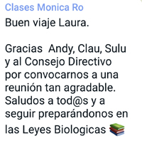 Comentario Monica Posada Navideña Evento 2021 Escuela 5 Leyes Biologicas