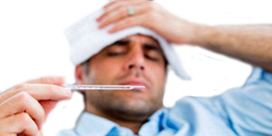Fiebre Termometro Hombre Calentura