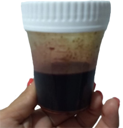 Sangre Oscura Menstruacion Frasco