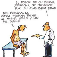 Dolor Pierna Hombre Viejo Avanzada Edad Medico