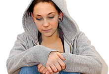 Mujer Depresiva Angustiada Deprimida