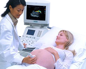 Mujer Embarazada Estudio Ultrasonido Sindrome Down