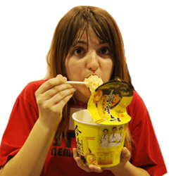 Chica Comelona Exceso Comida Obesidad Sobrepeso