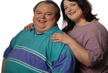 Obesidad Sobrepeso Pareja Hombre Mujer Obesos Gordos