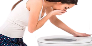 Mujer WC Nauseas Vomitos Asco Reflujo